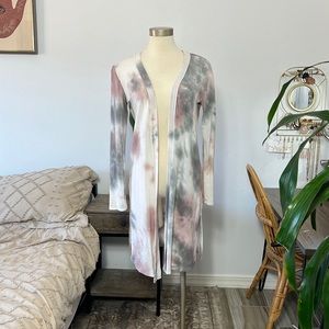 Pastel tie dye, kimono cardigan, long sleeve, super soft MAURICES